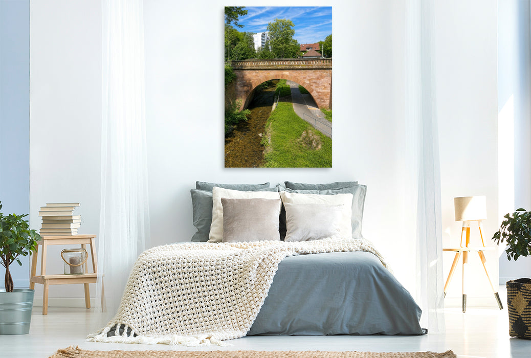 Premium Textil-Leinwand Schwarzbach