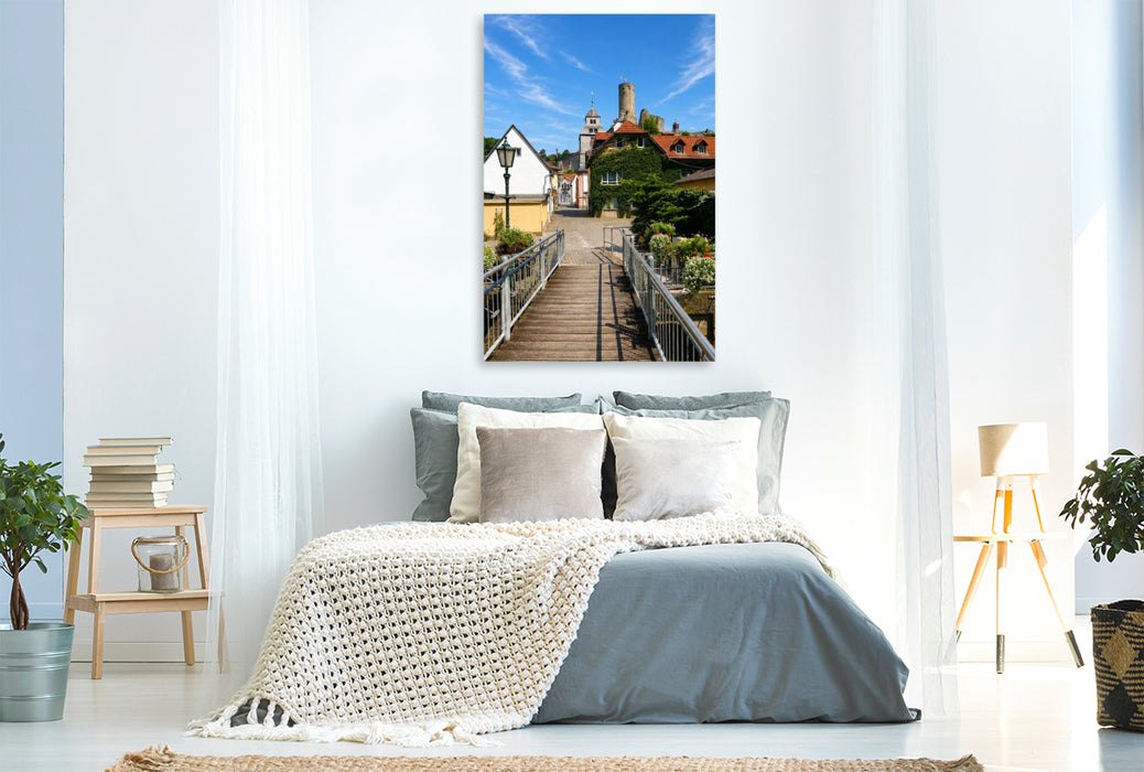 Premium Textil-Leinwand Hintergasse