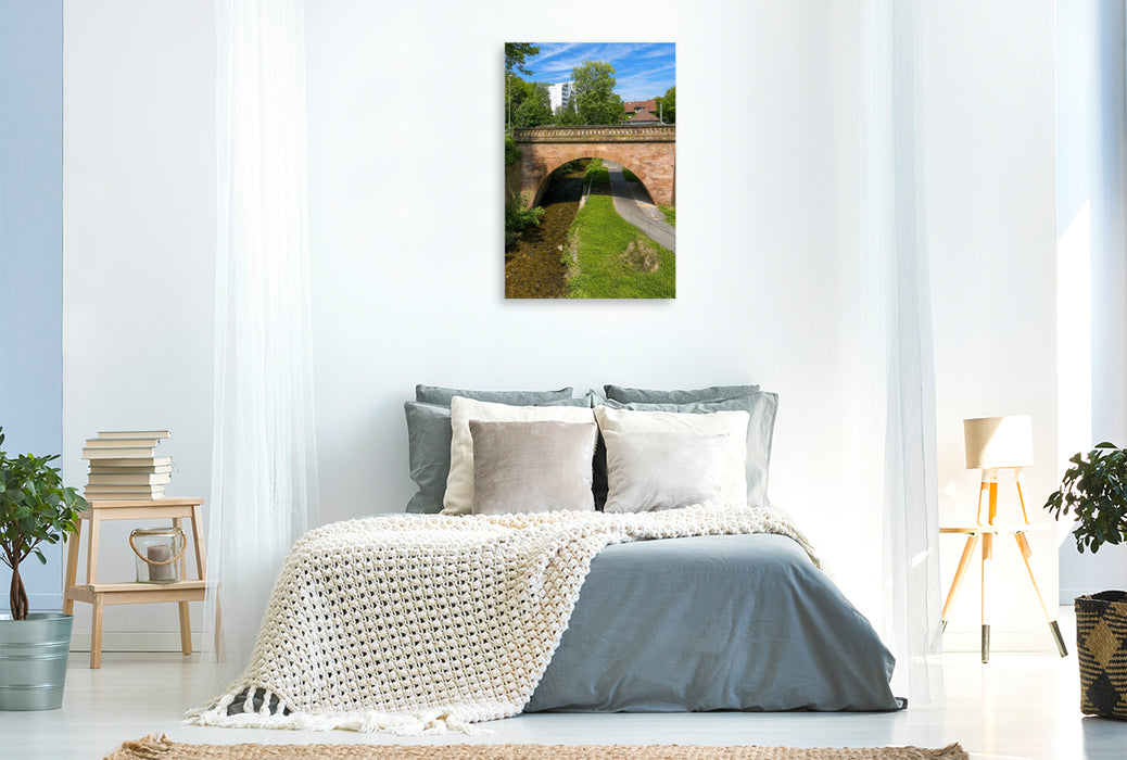 Premium Textil-Leinwand Schwarzbach