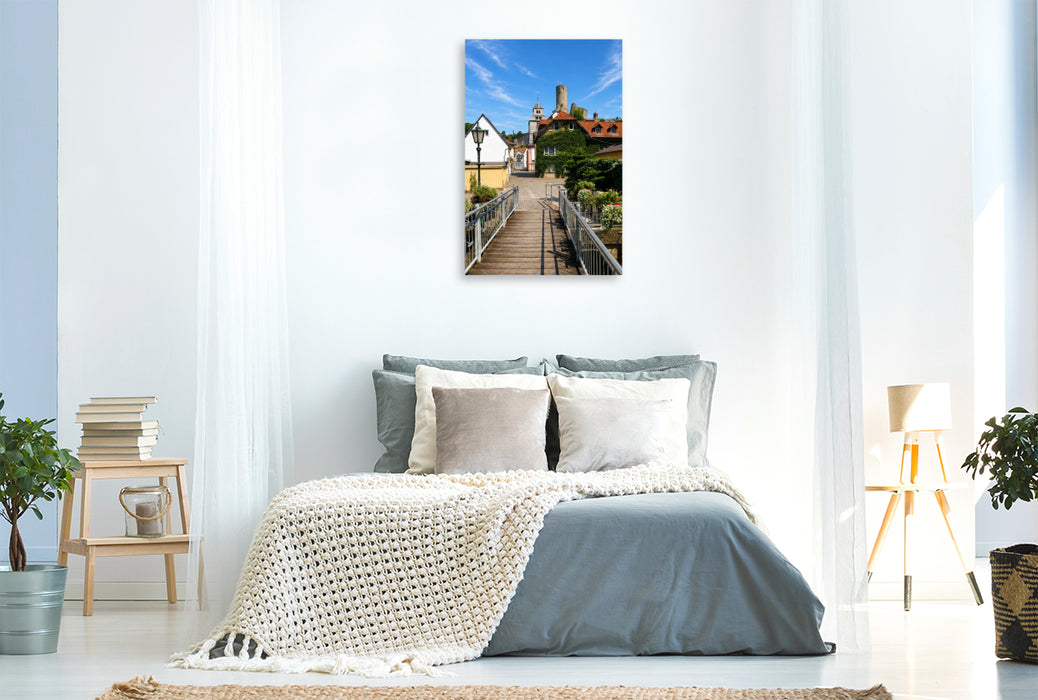 Premium Textil-Leinwand Hintergasse