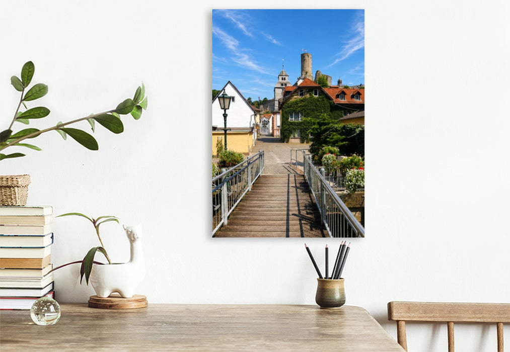 Premium Textil-Leinwand Hintergasse