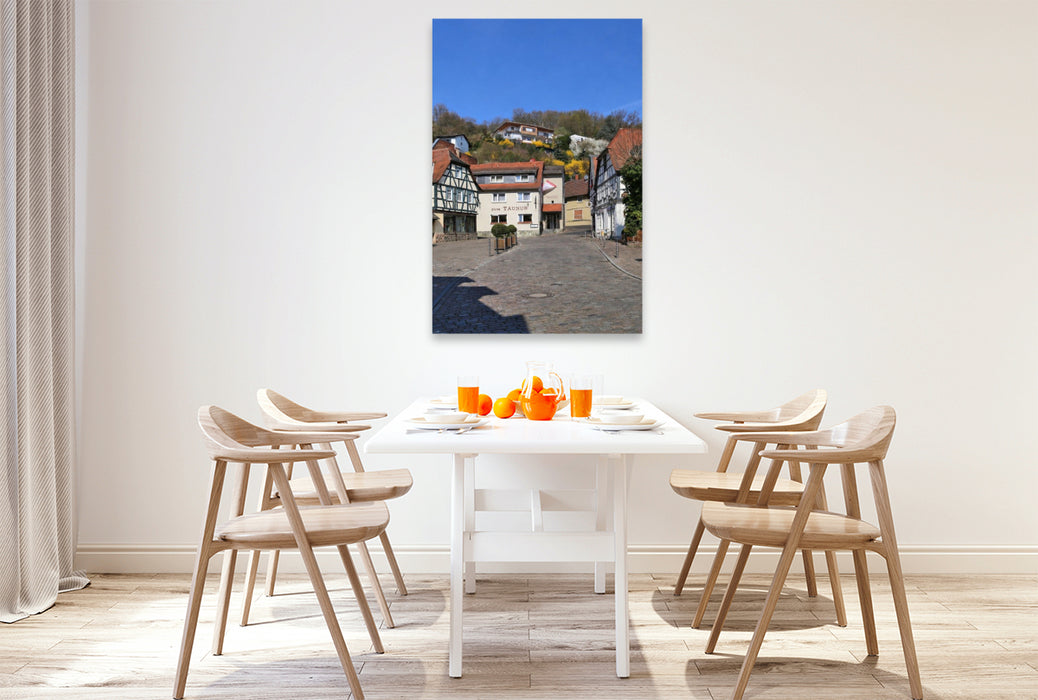 Premium Textil-Leinwand Hintergasse