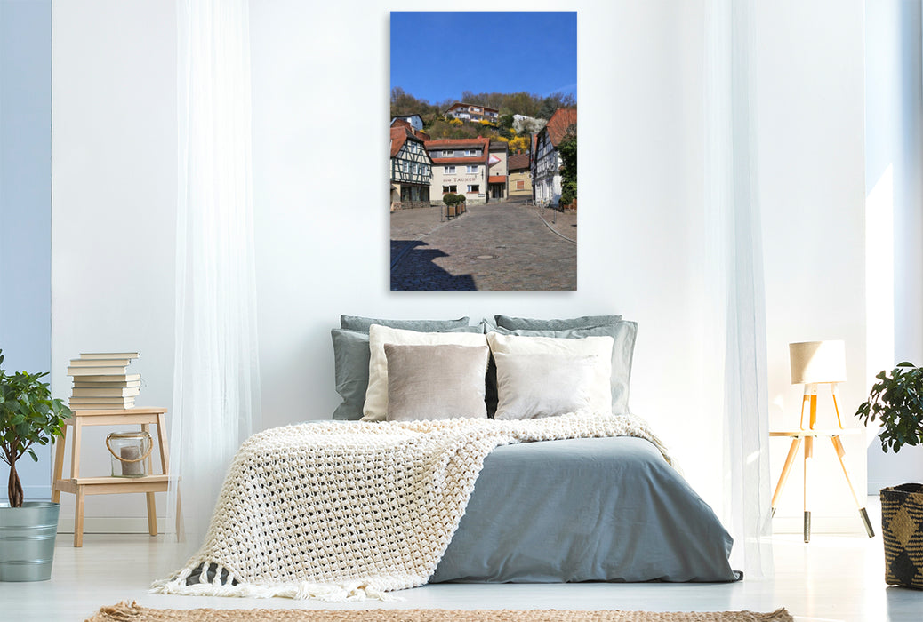 Premium Textil-Leinwand Hintergasse