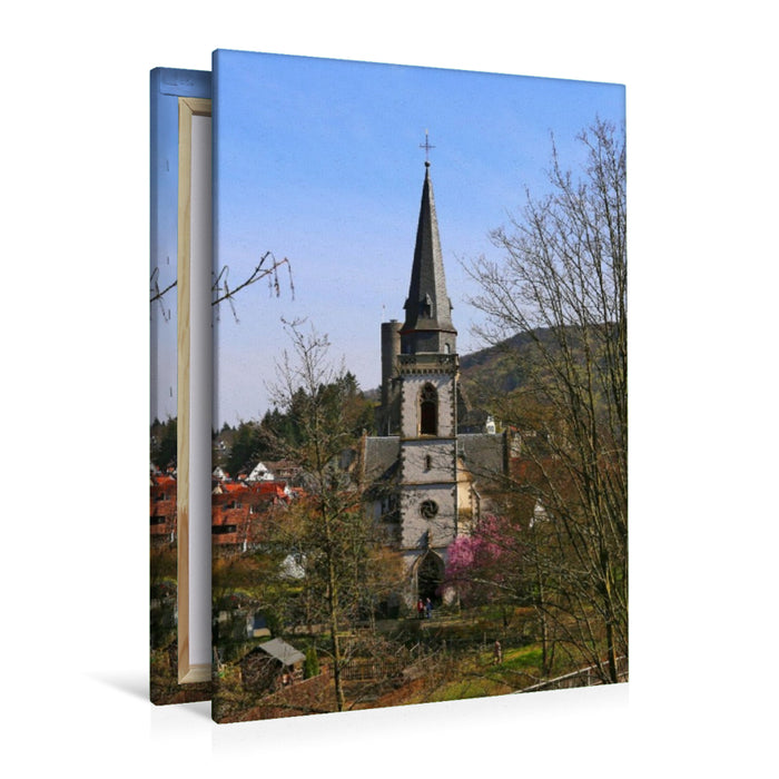 Premium Textil-Leinwand Kirche St. Laurentius