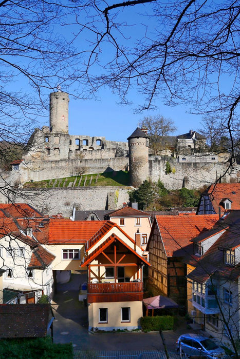 Premium Textil-Leinwand Burg Eppstein
