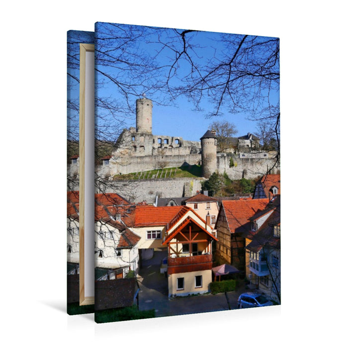 Premium Textil-Leinwand Burg Eppstein
