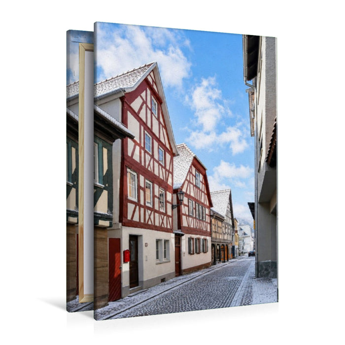 Premium Textil-Leinwand Burgstraße