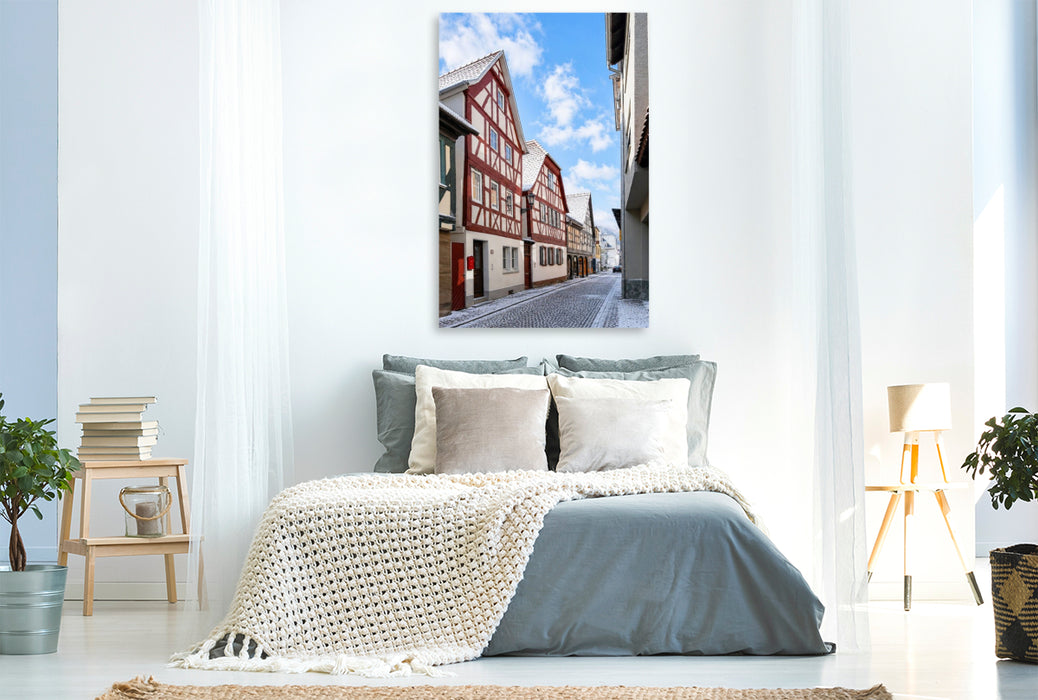 Premium Textil-Leinwand Burgstraße