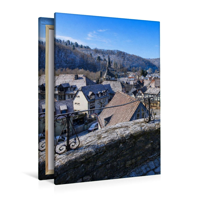 Premium Textil-Leinwand Blick auf Eppstein
