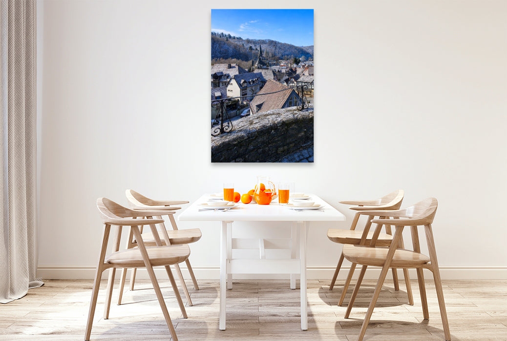 Premium Textil-Leinwand Blick auf Eppstein