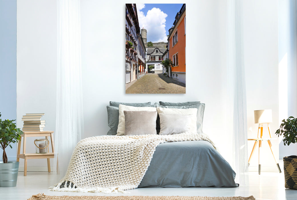 Premium Textil-Leinwand Hintergasse