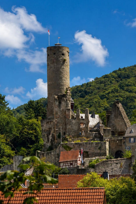 Premium Textil-Leinwand Ein Motiv aus dem Kalender Burgstadt Eppstein