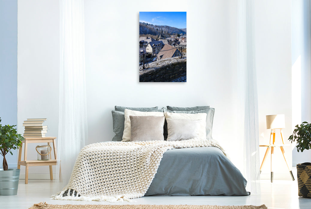 Premium Textil-Leinwand Blick auf Eppstein