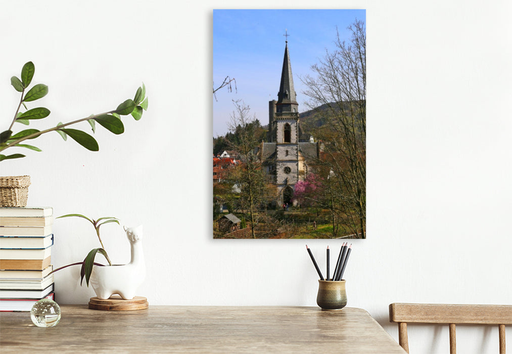 Premium Textil-Leinwand Kirche St. Laurentius