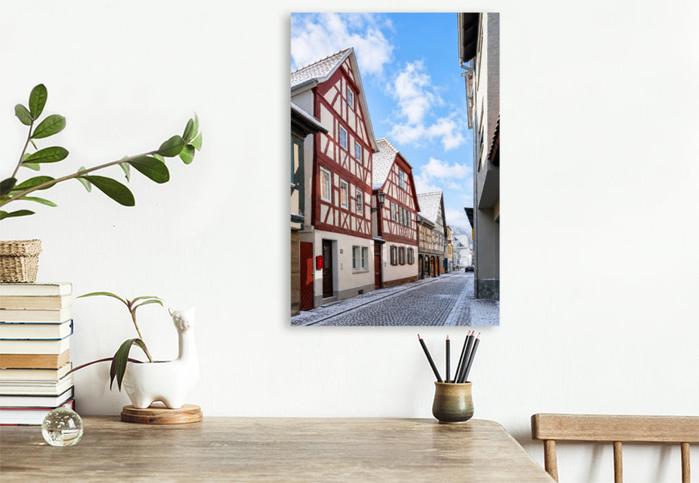 Premium Textil-Leinwand Burgstraße