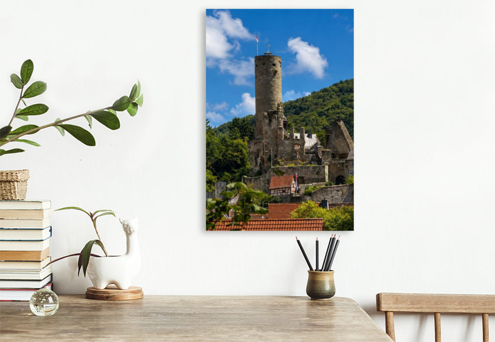 Premium Textil-Leinwand Ein Motiv aus dem Kalender Burgstadt Eppstein