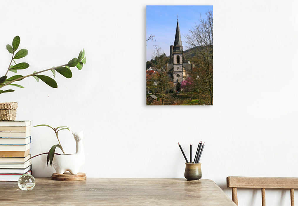 Premium Textil-Leinwand Kirche St. Laurentius