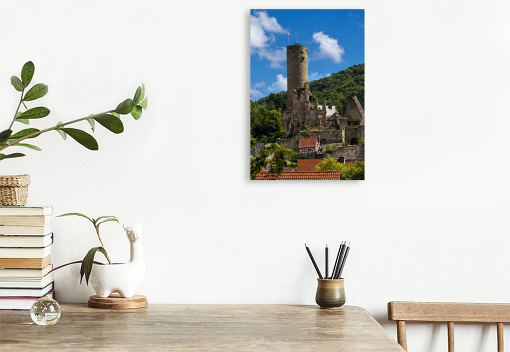 Premium Textil-Leinwand Ein Motiv aus dem Kalender Burgstadt Eppstein