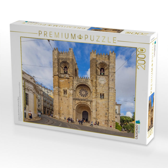 Lissabons älteste Kirche im Herzen der Alfama - CALVENDO Foto-Puzzle'