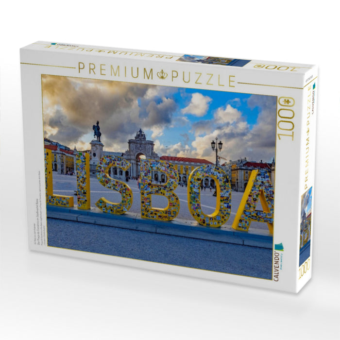 Der Praça do Comércio im Stadtviertel Baixa - CALVENDO Foto-Puzzle'