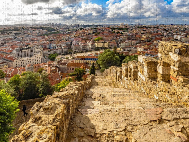 Historische Stufen ins Herz von Lissabon - CALVENDO Foto-Puzzle'