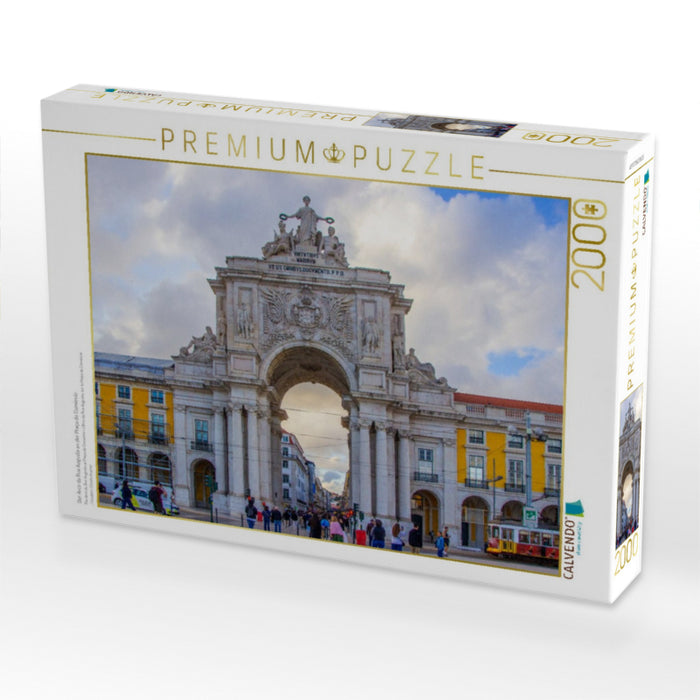 Der Arco da Rua Augusta an der Praça do Comércio - CALVENDO Foto-Puzzle'