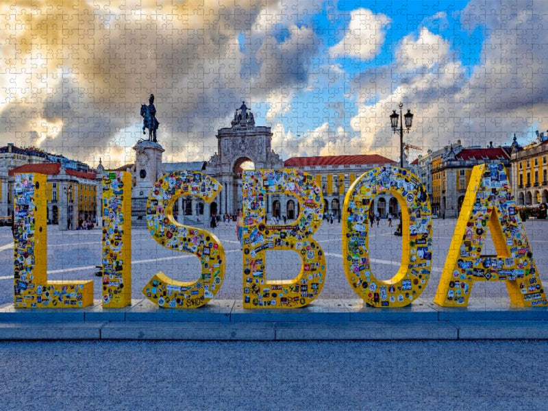 Der Praça do Comércio im Stadtviertel Baixa - CALVENDO Foto-Puzzle'
