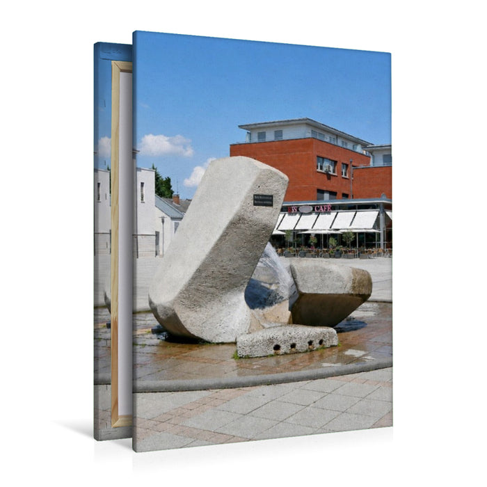 Premium Textil-Leinwand Marktplatz