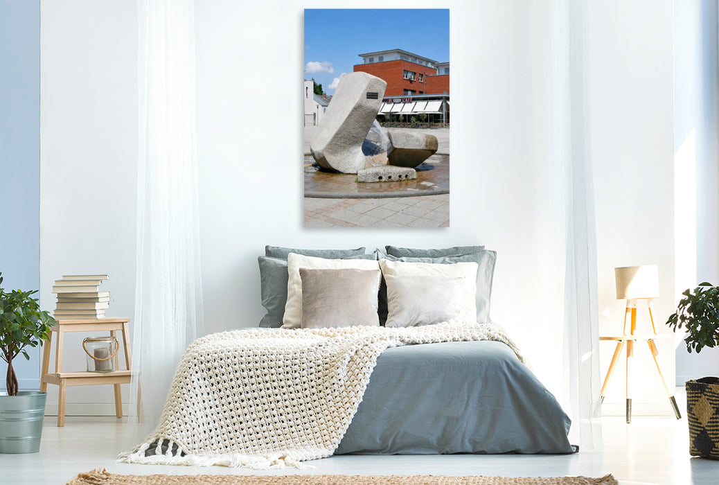 Premium Textil-Leinwand Marktplatz