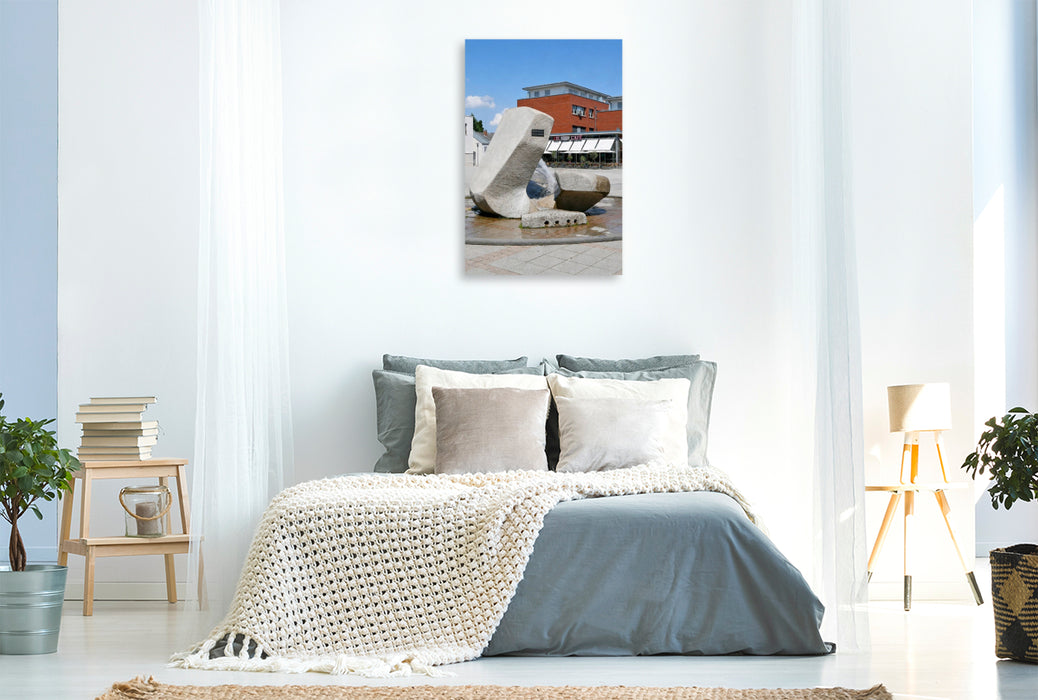 Premium Textil-Leinwand Marktplatz