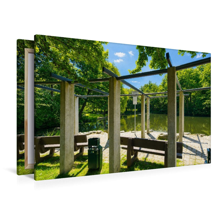 Premium Textil-Leinwand Freizeitpark Oberwiese