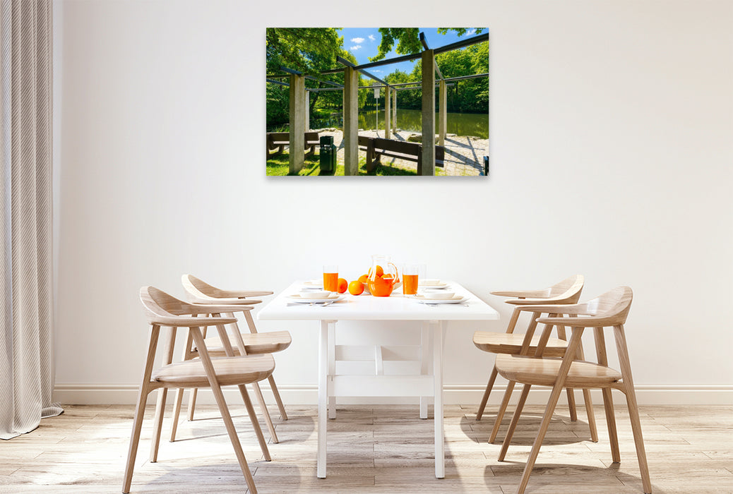 Premium Textil-Leinwand Freizeitpark Oberwiese