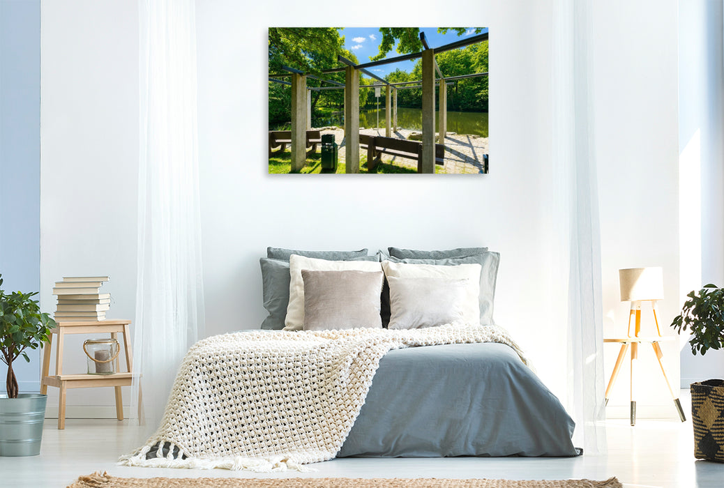 Premium Textil-Leinwand Freizeitpark Oberwiese