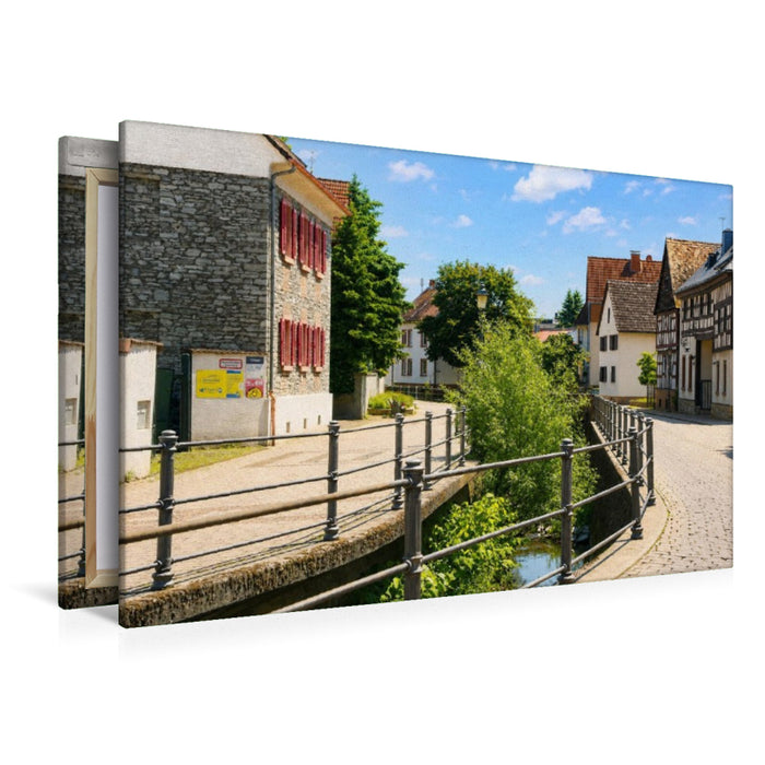 Premium Textil-Leinwand Oberortstraße