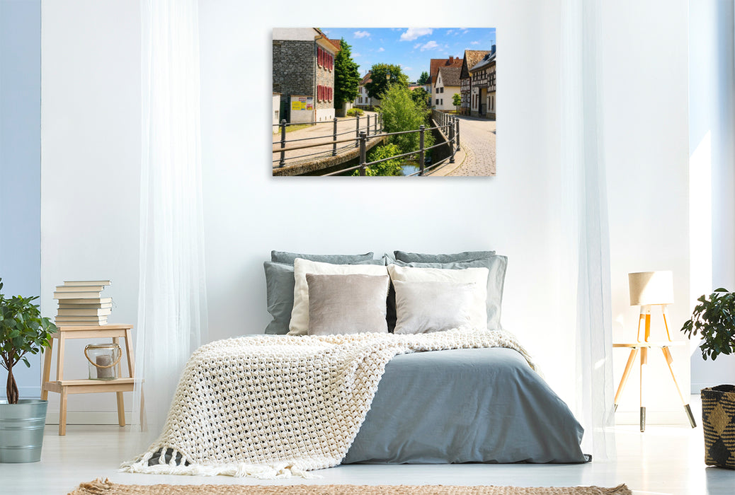 Premium Textil-Leinwand Oberortstraße