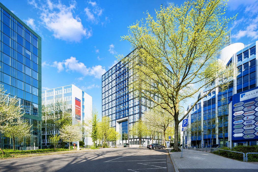 Premium Textil-Leinwand Mergenthaler Allee
