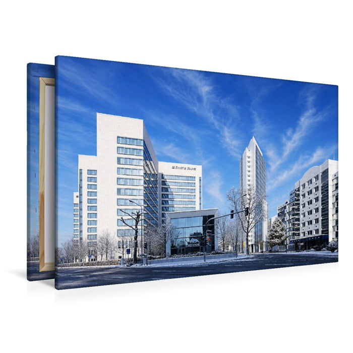 Premium Textil-Leinwand Bürostadt