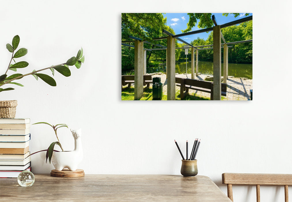 Premium Textil-Leinwand Freizeitpark Oberwiese