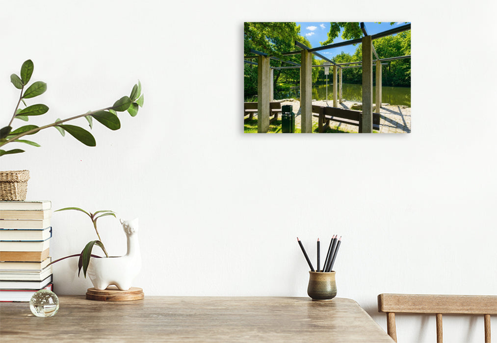 Premium Textil-Leinwand Freizeitpark Oberwiese