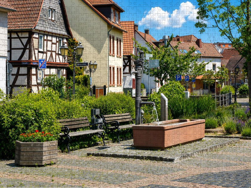 Oberortstraße Brunnen - CALVENDO Foto-Puzzle'