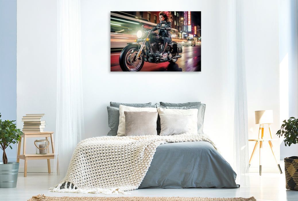 Premium Textil-Leinwand Ein Motiv aus dem Kalender Rocker - Glück