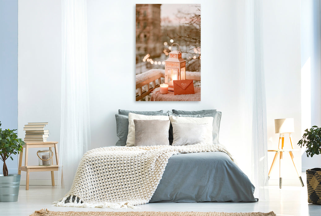 Premium Textil-Leinwand Die Welt um uns herum wird ein bisschen leiser