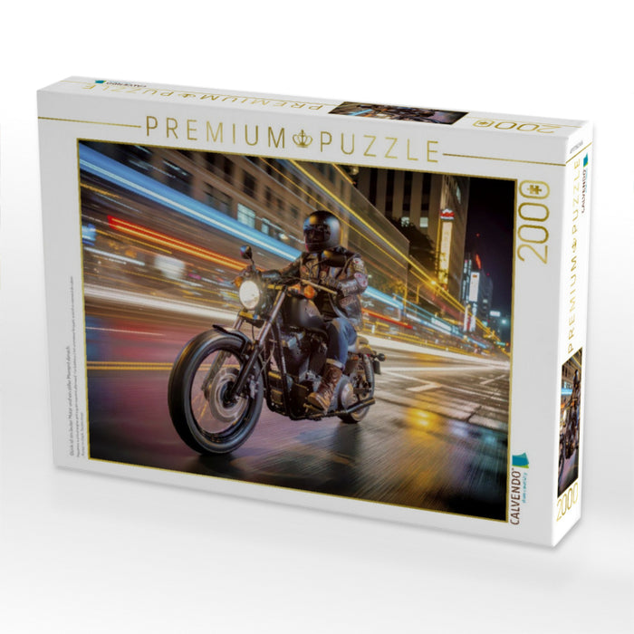 Glück ist ein lauter Motor und ein stiller Moment danach. - CALVENDO Foto-Puzzle'