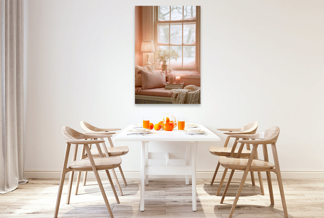 Premium Textil-Leinwand Ein Platz, an dem die Gedanken leiser werden