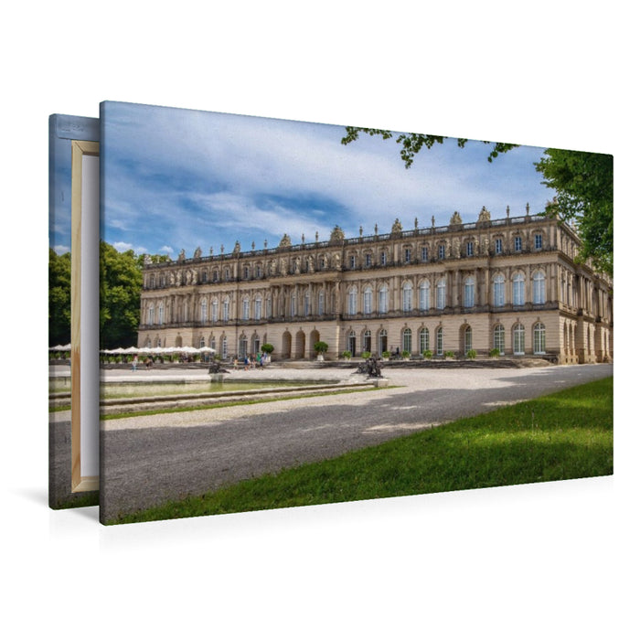 Premium Textil-Leinwand Herreninsel mit Schloß