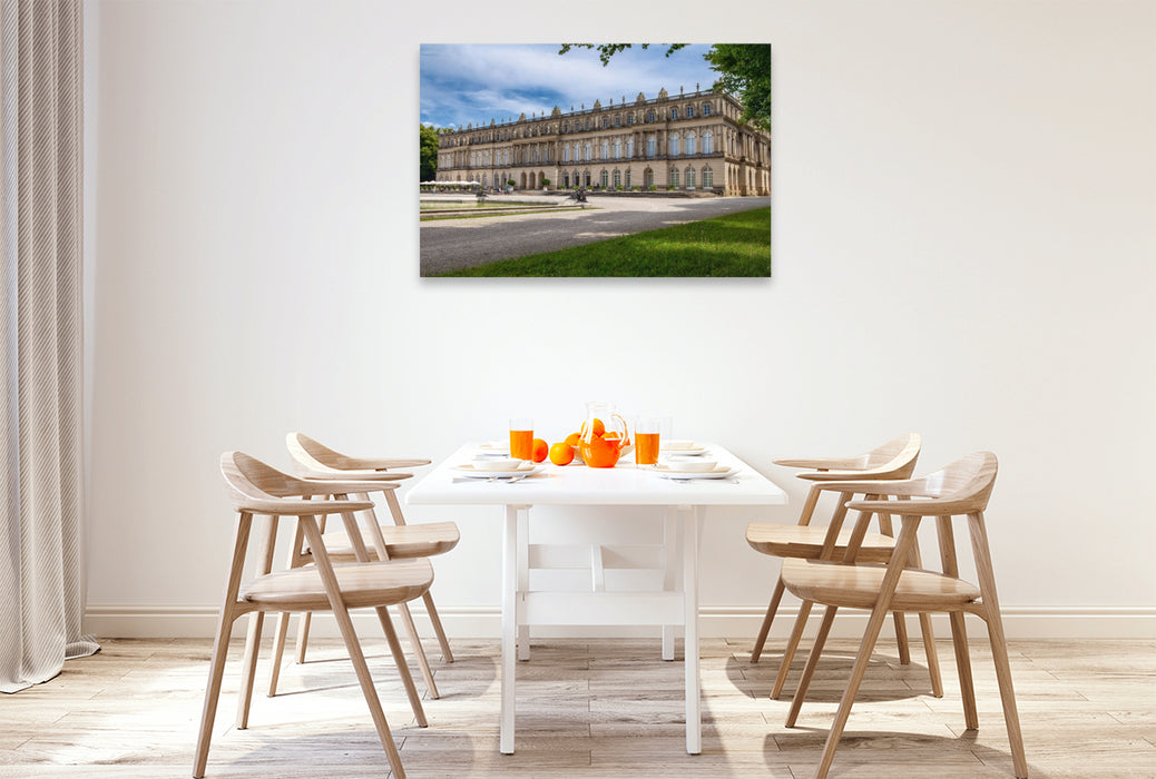 Premium Textil-Leinwand Herreninsel mit Schloß