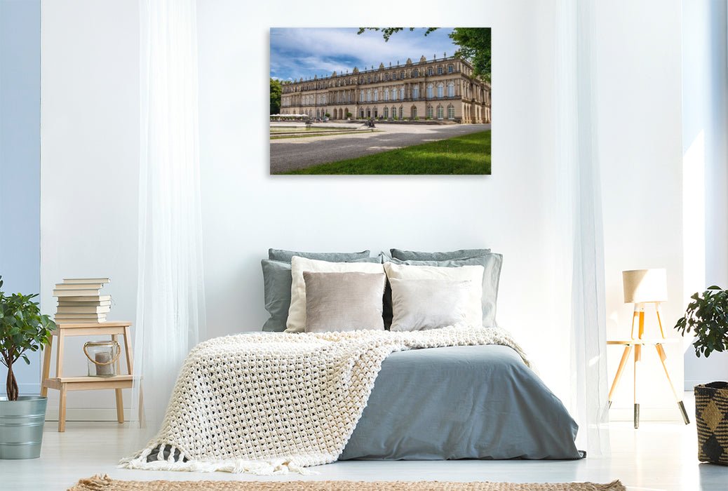 Premium Textil-Leinwand Herreninsel mit Schloß