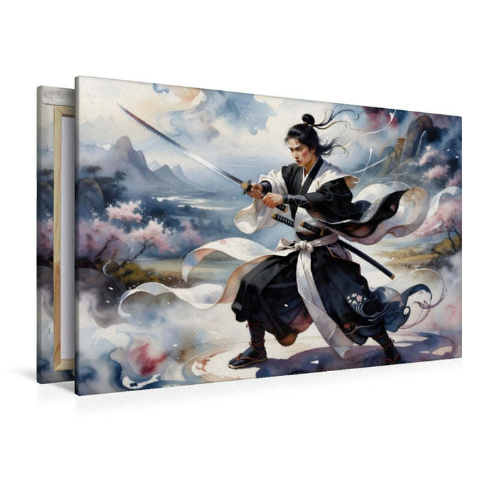 Premium Textil-Leinwand Ein Motiv aus dem Kalender Im Schatten des Katana