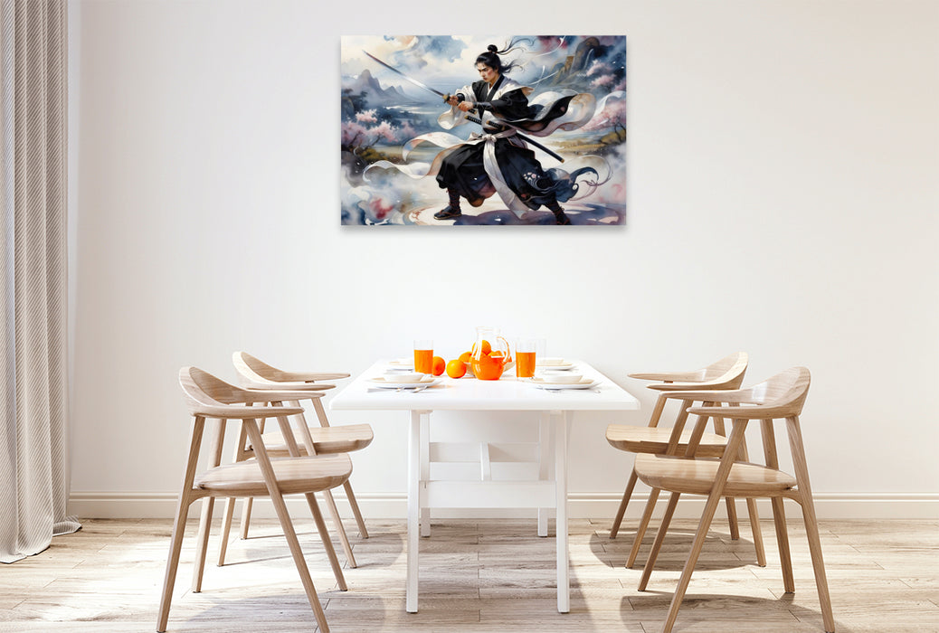 Premium Textil-Leinwand Ein Motiv aus dem Kalender Im Schatten des Katana