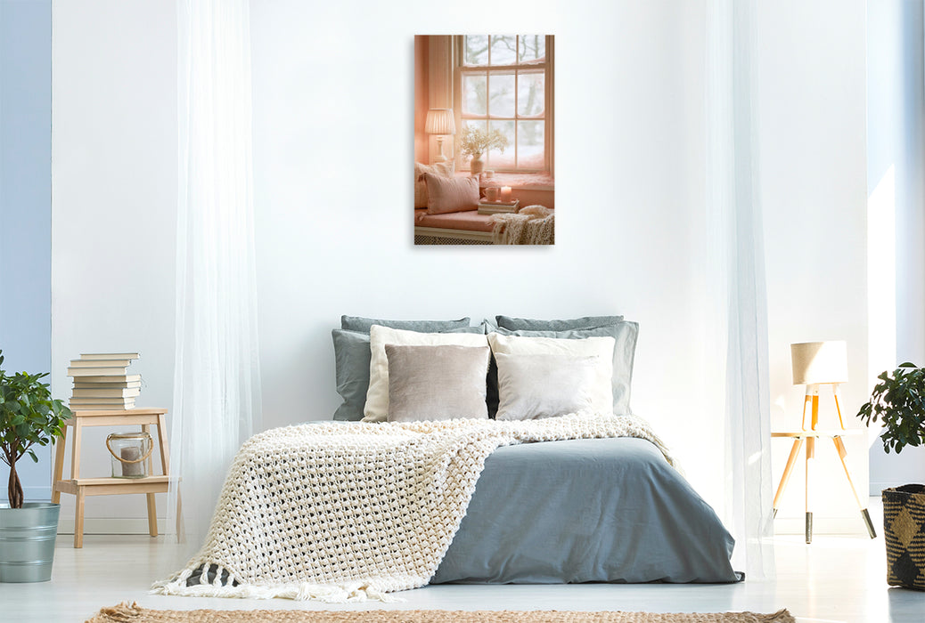 Premium Textil-Leinwand Ein Platz, an dem die Gedanken leiser werden